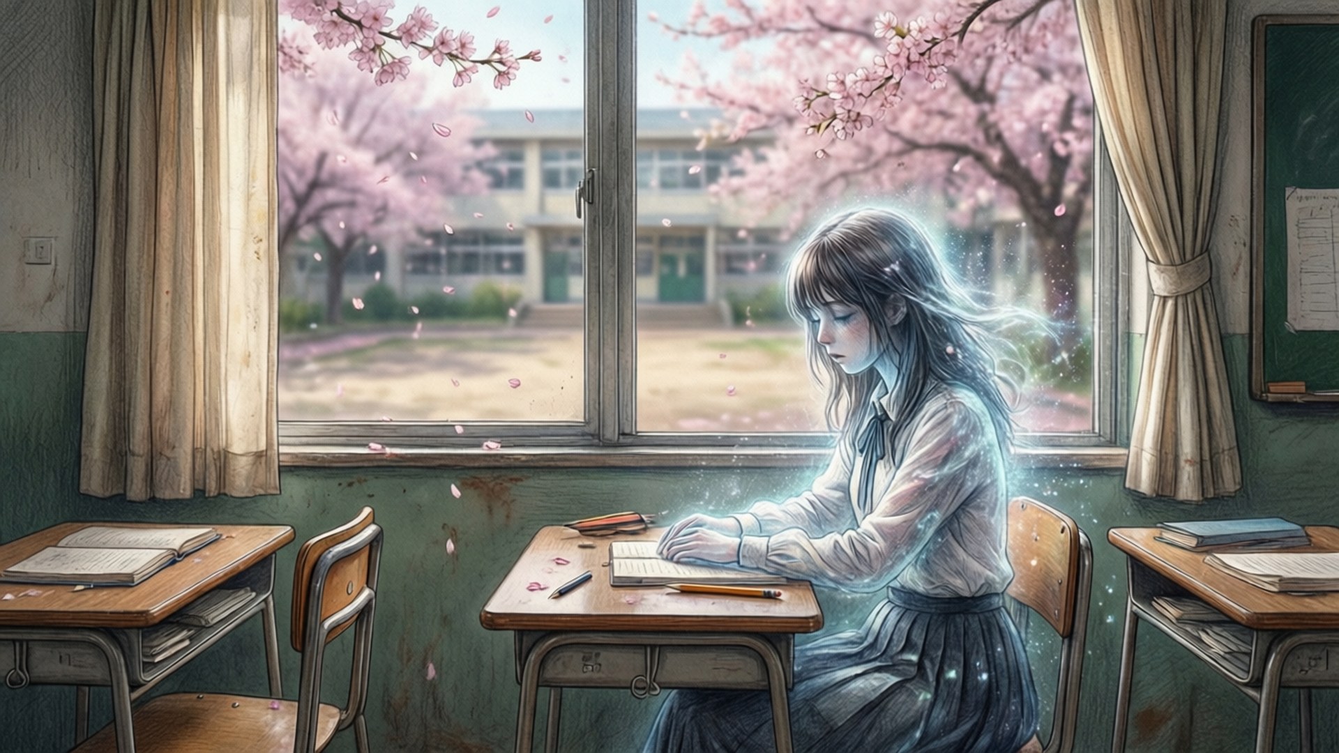 Desk at Dusk by Wallpapers.art Studio