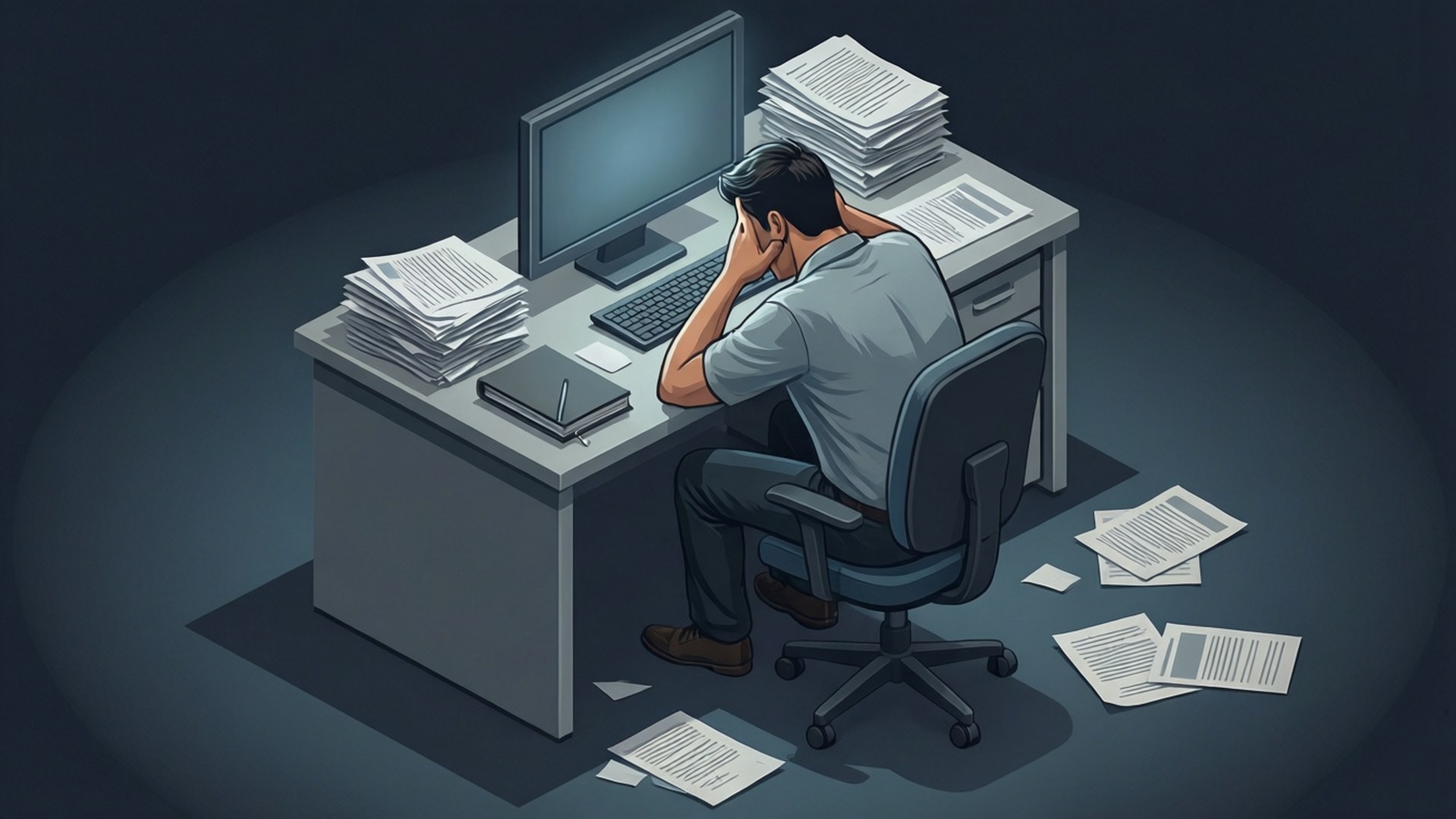 Desk of Numbness by Wallpapers.art Studio