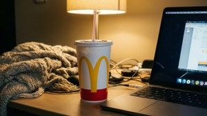 Desk Setup with Cup
