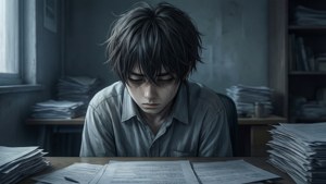 Despair at Desk