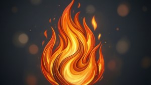 Detailed Flame Closeup