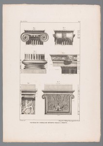 Details van de architectuur van een tempel