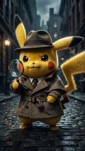 Detective Pikachu Noir