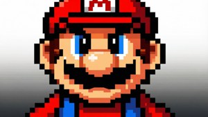 Determined Mario Face Close-Up
