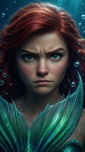 Determined Mermaid Portrait
