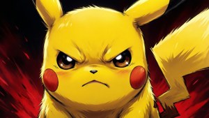 Determined Pikachu Battle Ready
