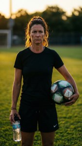 Determined Soccer Mom