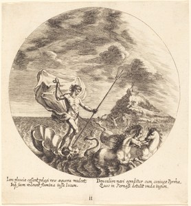 Deucalion and Pyrrha Land on Parnassus