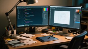 Developer's Dual Desk