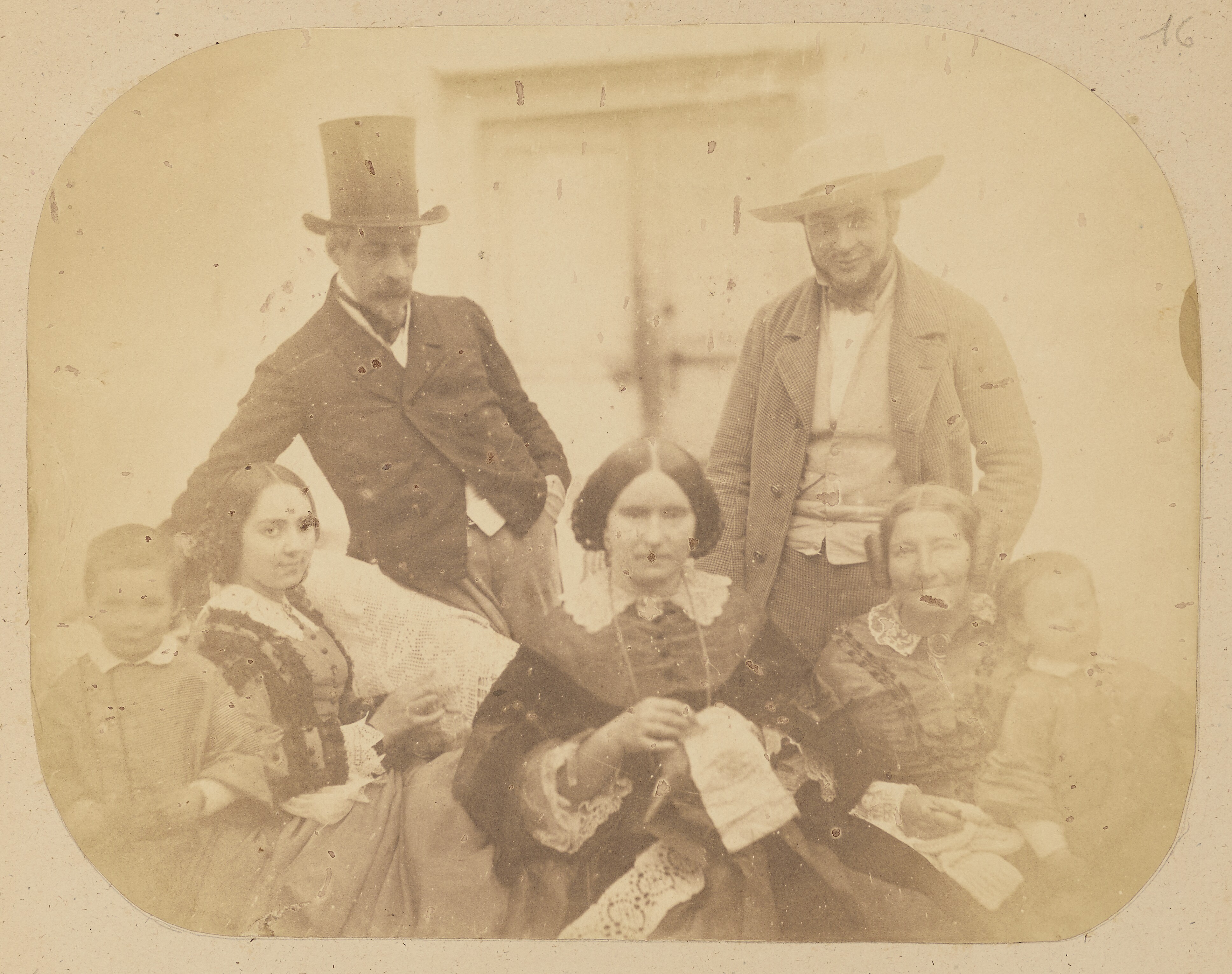 [Devéria family group portrait] by Achille Devéria