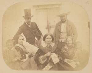 [Devéria family group portrait]