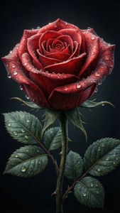 Dewdrop Red Rose
