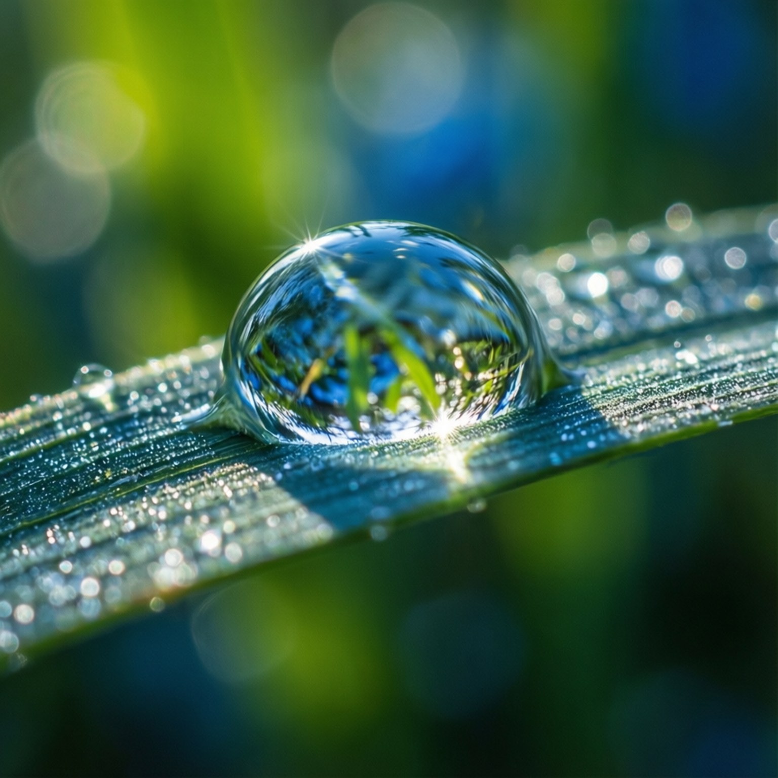 Dewdrop Reflections by Wallpapers.art Studio