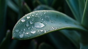 Dewdrop Succulent Leaf