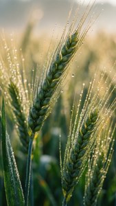 Dewdrops on Wheat