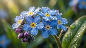 Dewy Blue Forget-Me-Nots