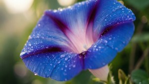 Dewy Blue Morning Glory