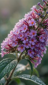 Dewy Butterfly Bush Macro