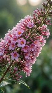 Dewy Butterfly Bush Macro