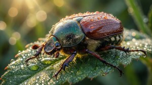 Dewy June Bug Macro
