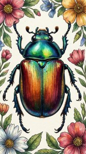 Dewy June Bug Macro