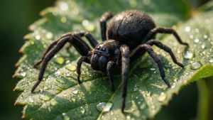 Dewy Leaf Black Widow