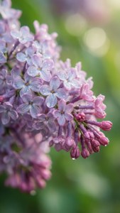 Dewy Lilac Close-up