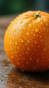 Dewy Mandarin Close-Up