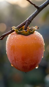 Dewy Persimmon Macro