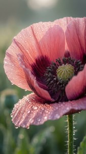 Dewy Pink Poppy