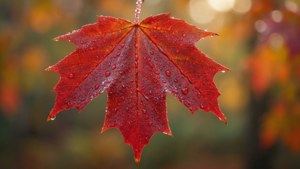 Dewy Red Maple