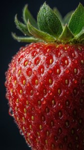 Dewy Red Strawberry