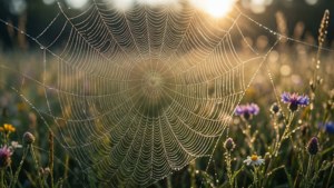Dewy Spider Web