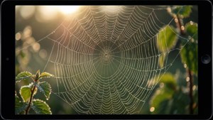 Dewy Spider Web