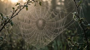 Dewy Spider Web