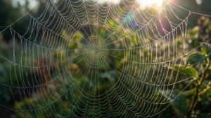 Dewy Spider Web