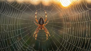 Dewy Spider Web