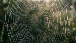 Dewy Spiderweb Macro