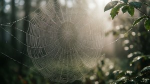 Dewy Spiderweb Morning