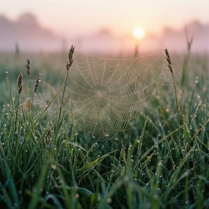 Dewy Sunrise Meadow