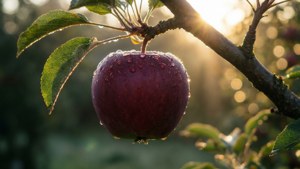 Dewy Velvet Apple Branch