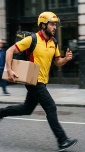 DHL Courier Running