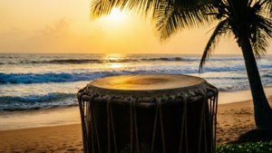 Dhol at Sunset Beach