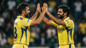 Dhoni Raina High-Five