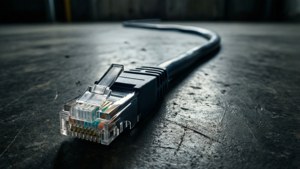 Diagonal Cat6 on Concrete