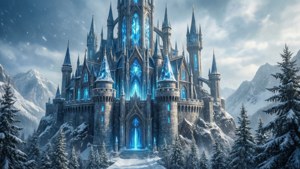 Diamond Castle in Snow