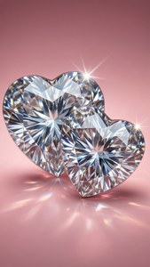 Diamond Crystal Hearts
