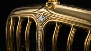 Diamond Encrusted Gold Grill