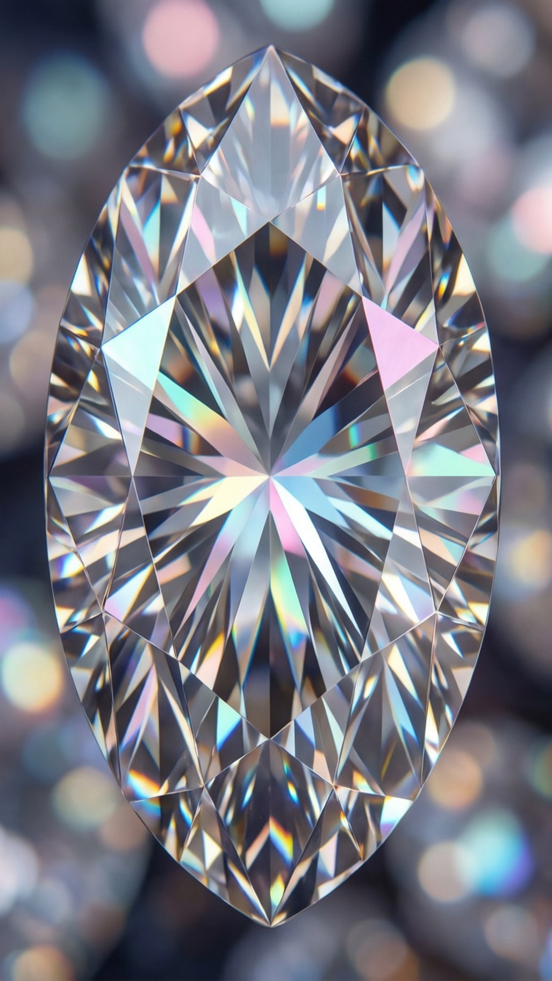 Diamond Facet Close-Up by Wallpapers.art Studio