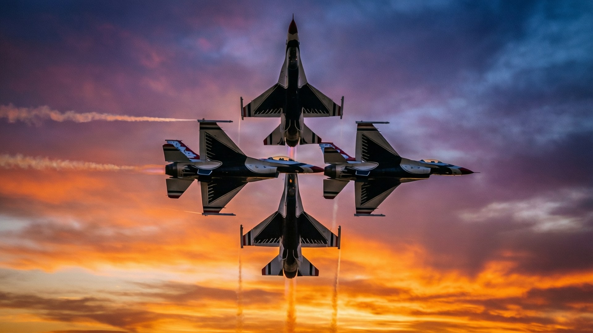 Diamond Formation Sunset by Wallpapers.art Studio